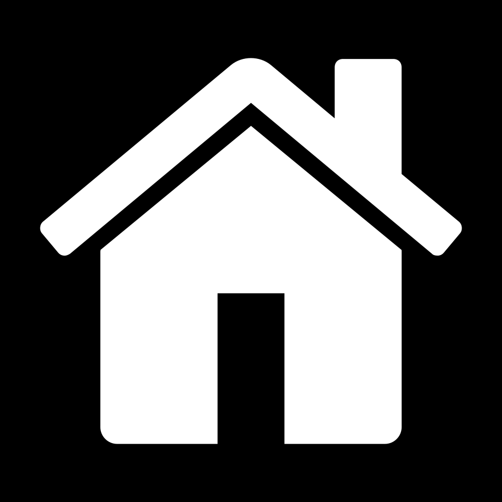 Png File - Black Home Icon In Circle (980x980), Png Download