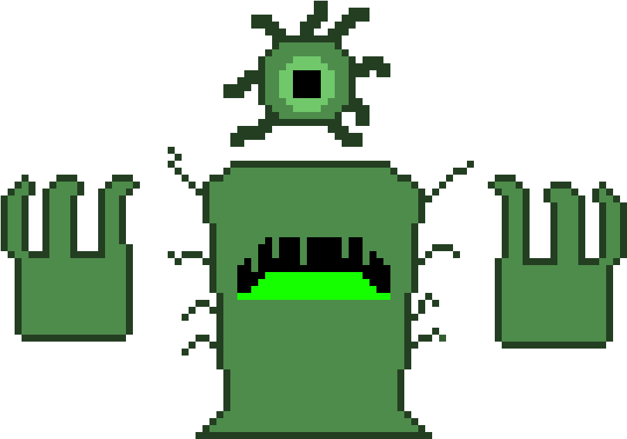 Gulpord The Slime God - Pixel Art (1450x850), Png Download