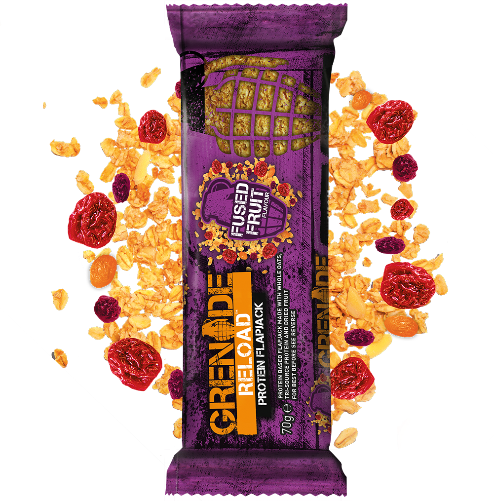 Grenade Products Banner - Reload Protein Flapjacks Grenade All'unità Banoffee (1000x1127), Png Download