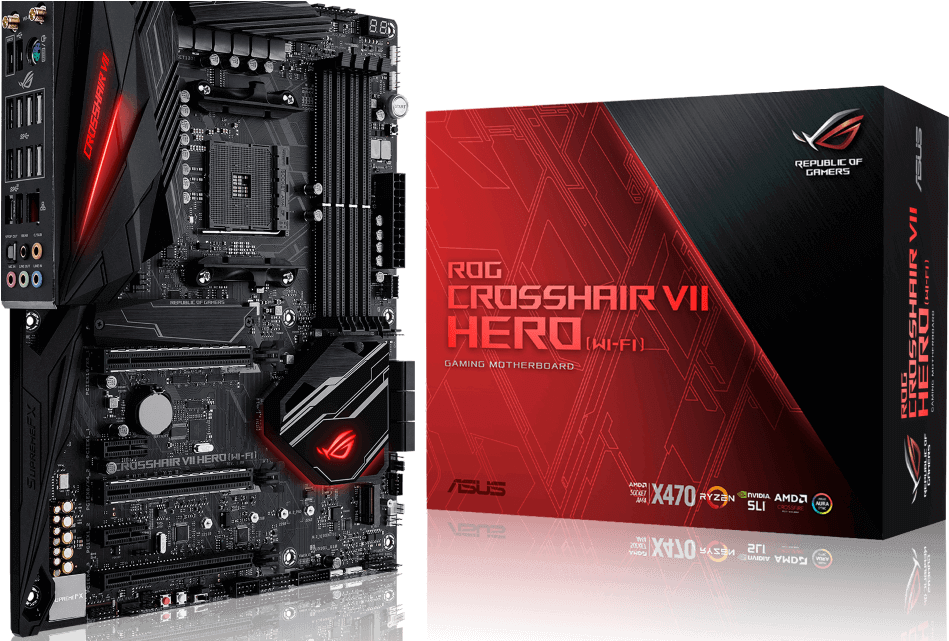 Asus Launches X470 Series Motherboards In Ph - Asus Rog Maximus X Hero (wi-fi Ac) Atx Motherboard (1024x640), Png Download