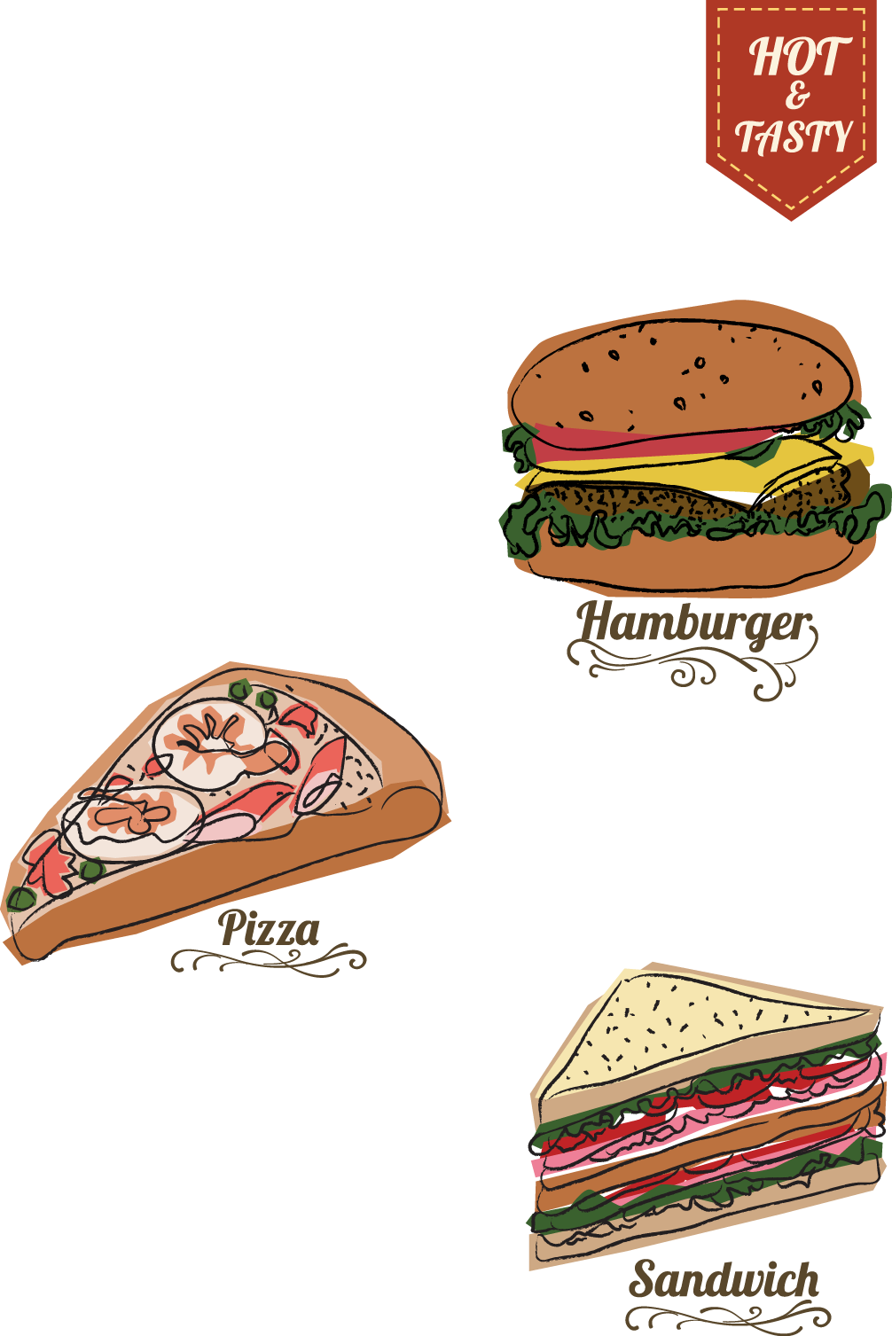 Hot Lunch Png Free - Fast Food (1006x1507), Png Download