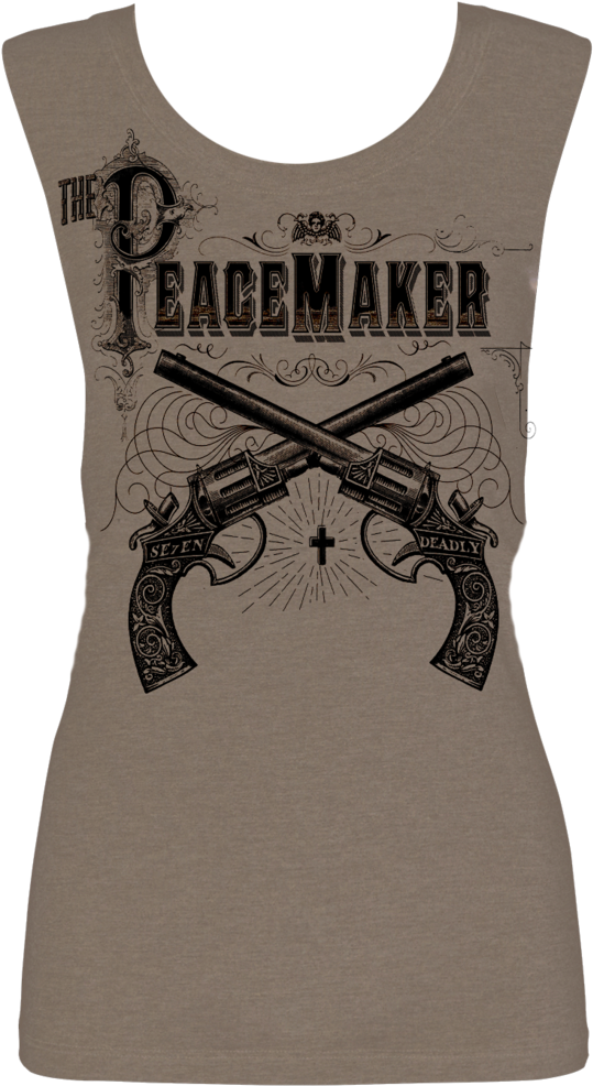 Peace Maker Muscle Tumbleweed - Top (691x1024), Png Download