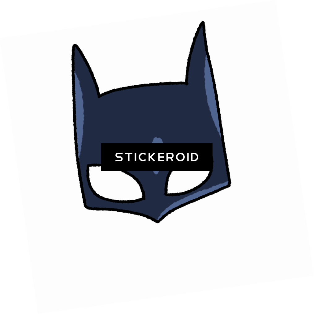 Batman Drawing Mask - Cartoon (1015x1016), Png Download