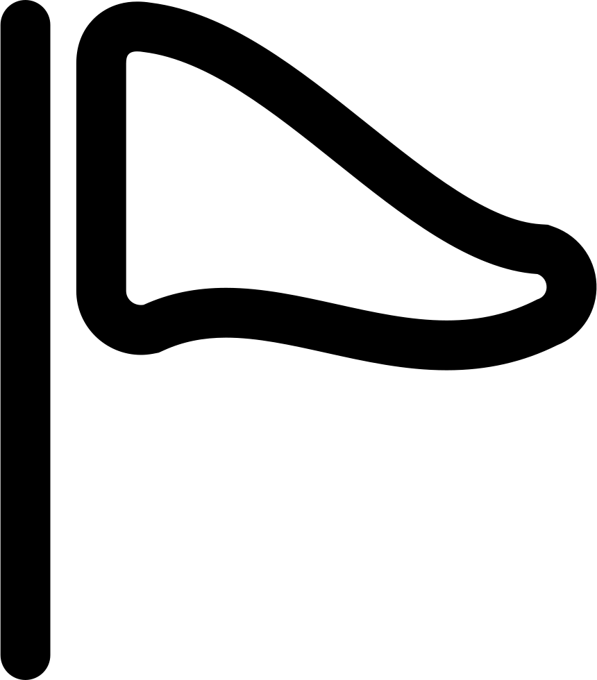 Flag Triangle Outline Comments - Witte Vlag Driehoek (860x980), Png Download