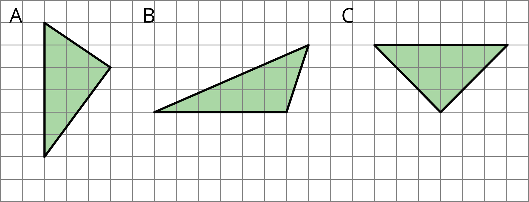 Download Three Triangles Labeled A, B, And, C Acute Triangle With An