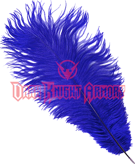 Regal Blue Ostrich Feather Plume - Feather (567x567), Png Download