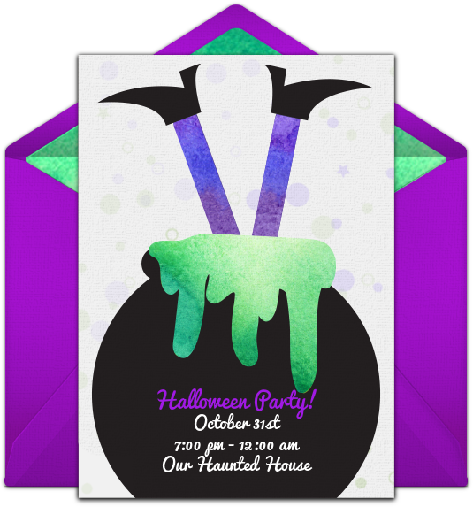 Celebrate Halloween With Spooky Online Invitation Designs - Party (650x650), Png Download