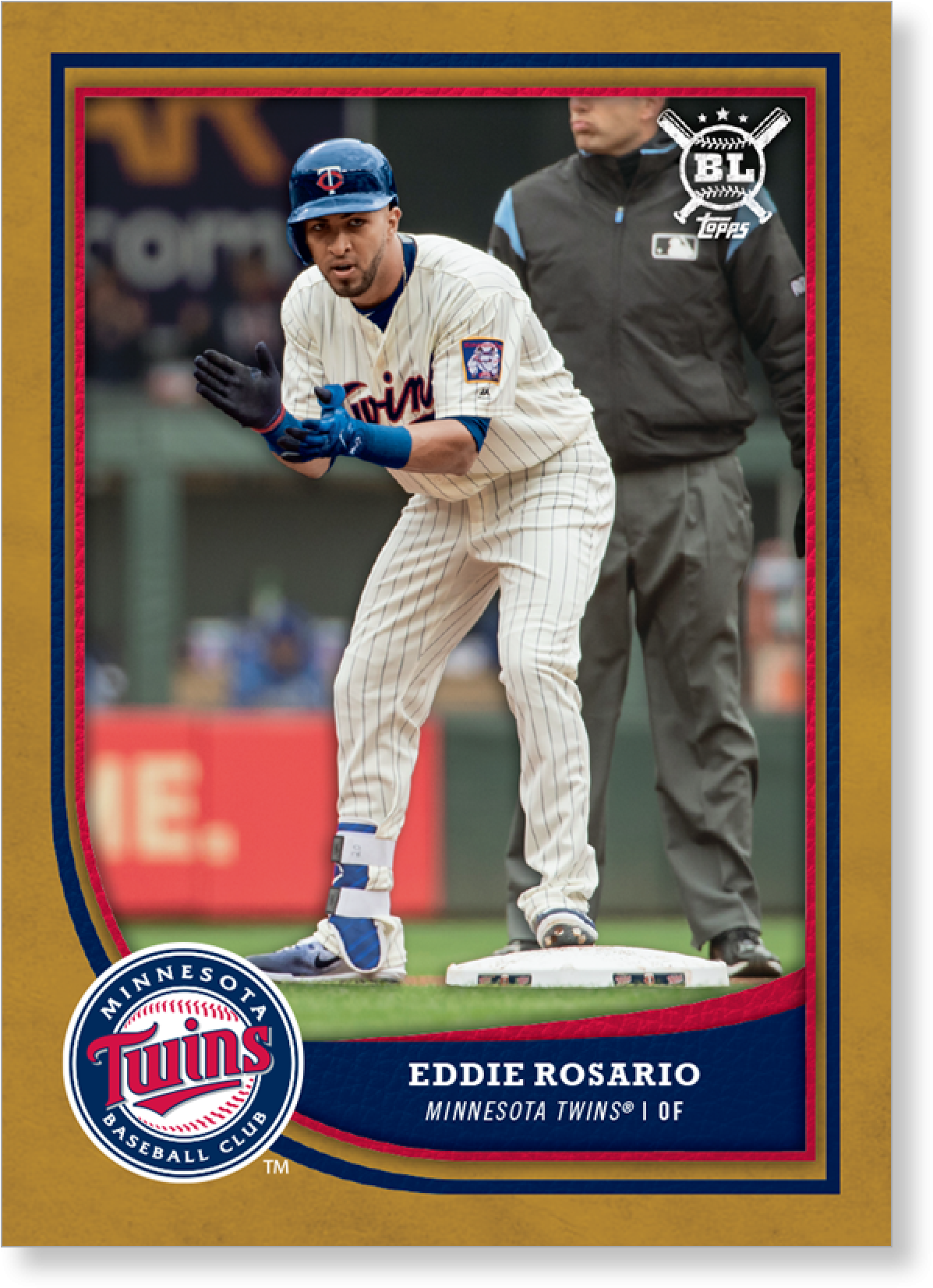2018 Topps Big League Baseball Eddie Rosario Base Poster - Cd Minnesota Twins Bottle Suit Holder - Glitter (2000x2000), Png Download
