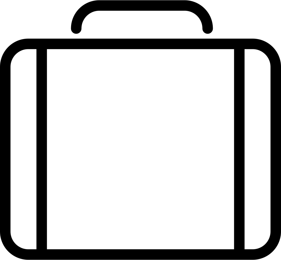 Png File Svg - Briefcase White Outline Png (980x906), Png Download