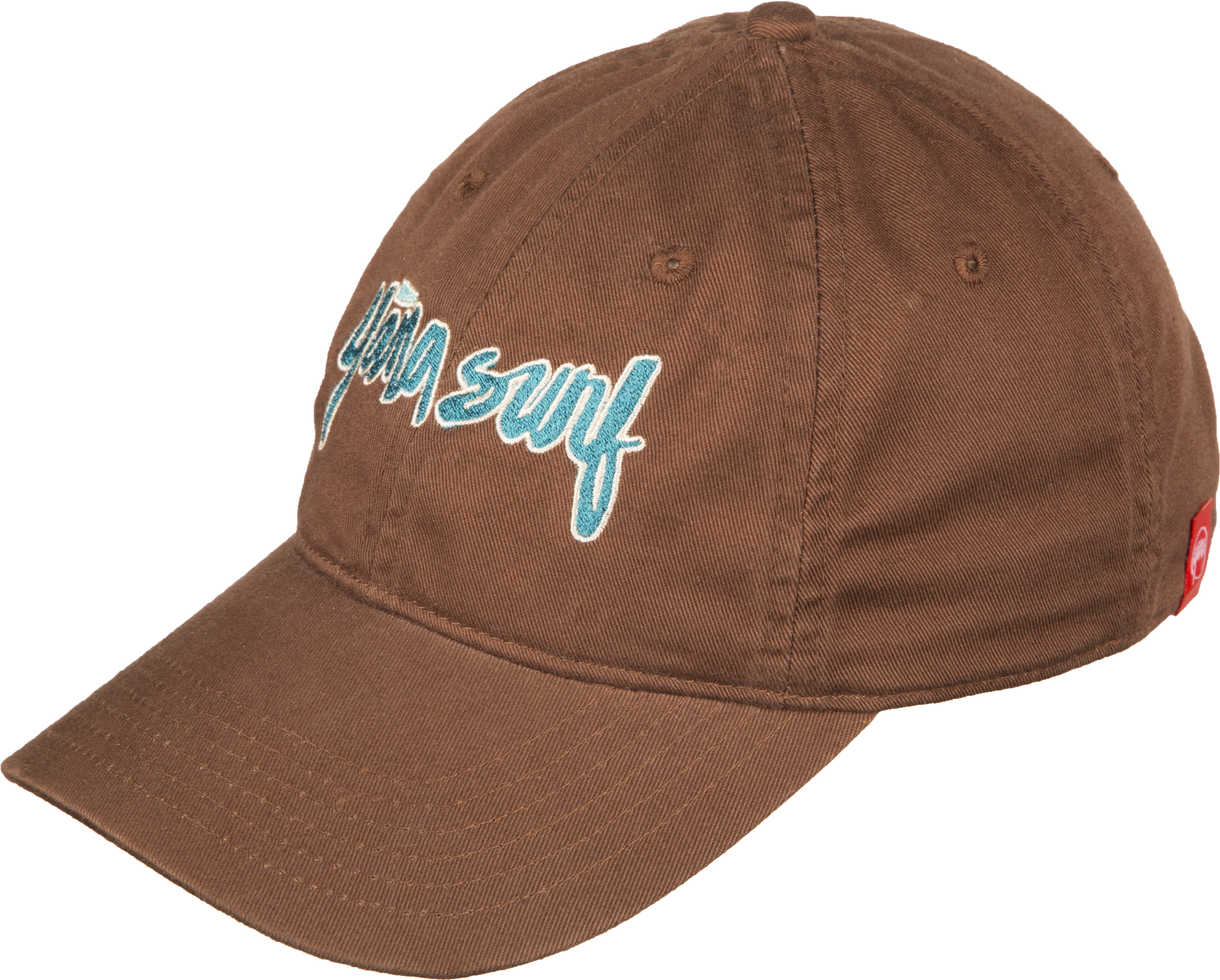 Brown Hat Side Blue Logo And Red Tag - Minnetonka (4200x4200), Png Download