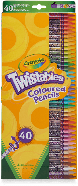 Twistable Colored Pencils - Crayola Twistables Pencils 40 (700x700), Png Download