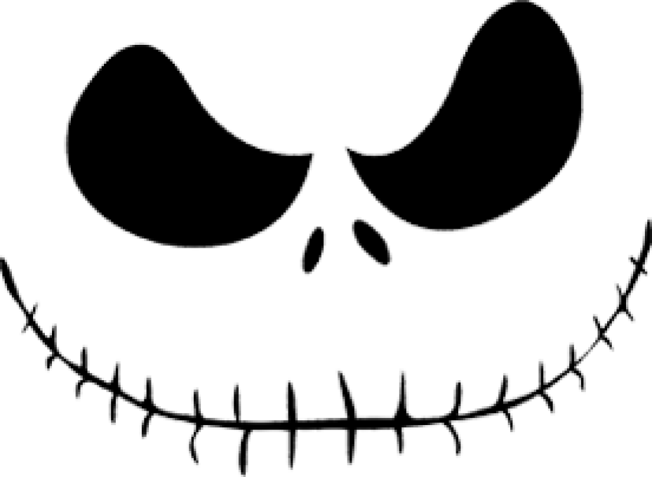 Jack Skellington Face (929x680), Png Download