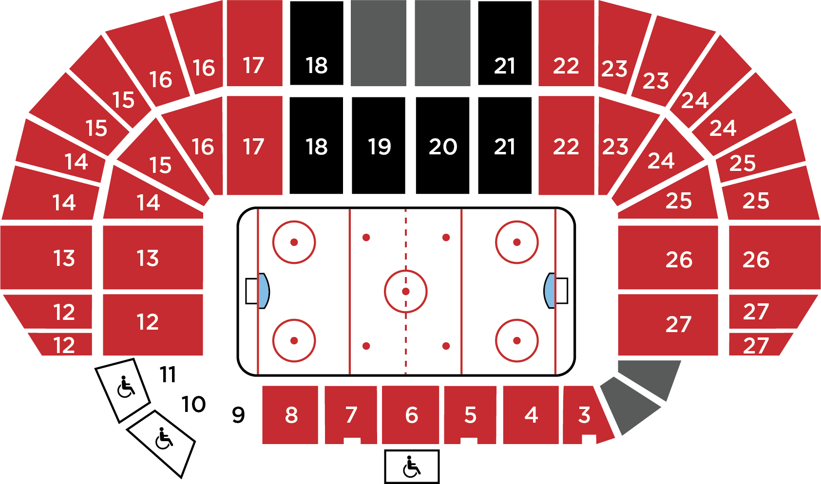 Game Tickets Ottawa S Season Seating Chart - Circle (1685x994), Png Download