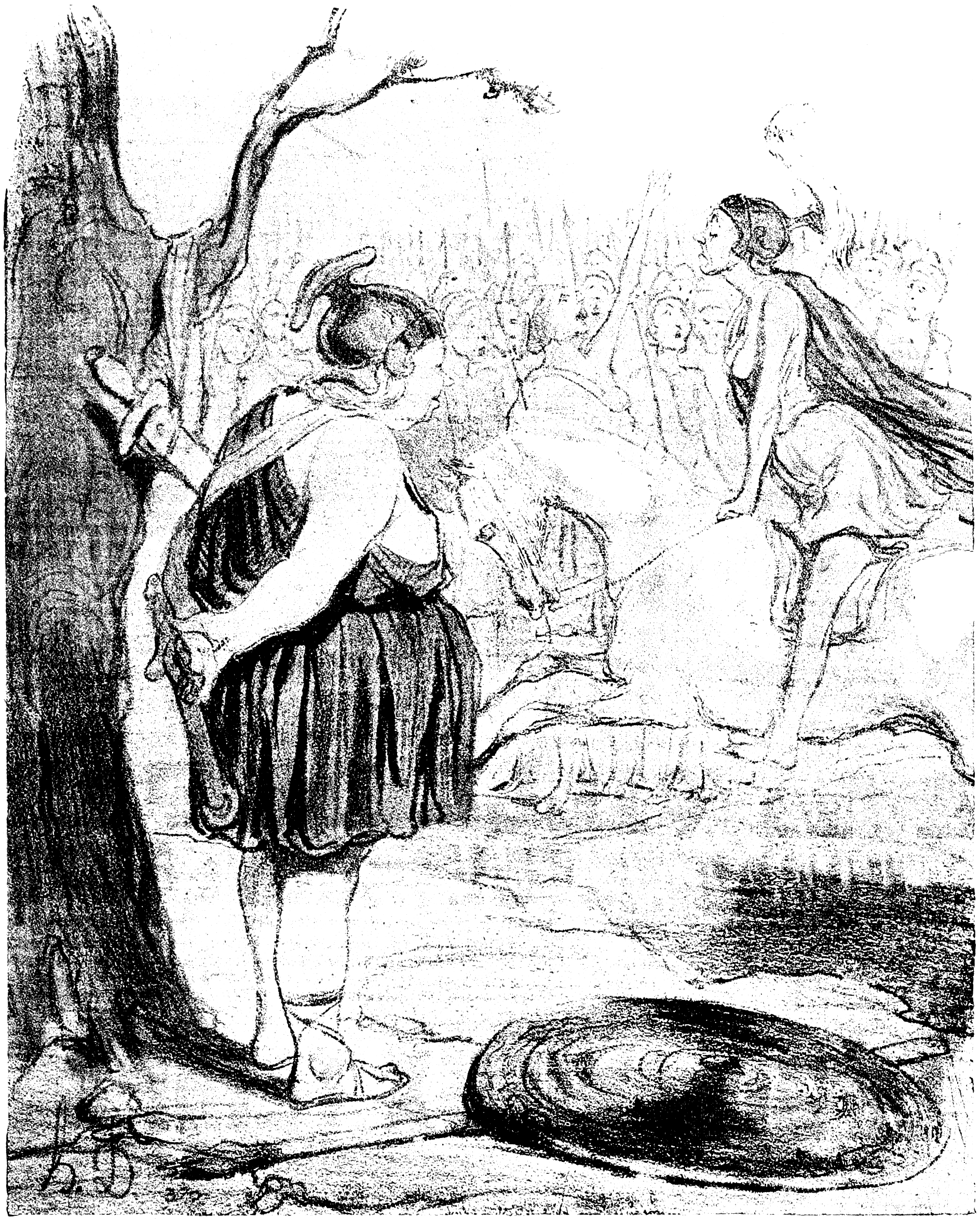 Mh 16 Daumier D129 Histoire Ancienne - <ancient History>: (5) The Amazons (1888x2348), Png Download