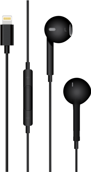 Mycandy In Ear Stereo Headphone With Lightning Connector - Headphones (600x550), Png Download