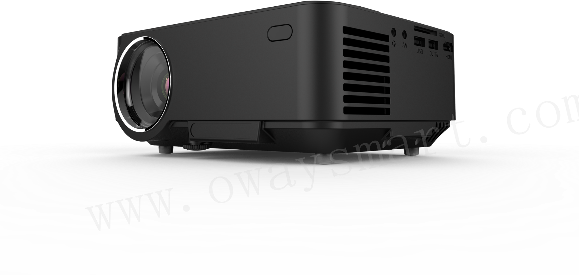 New Arrival Portable Mini Projector With Hd-mi Wifi - Electronics (2000x1403), Png Download