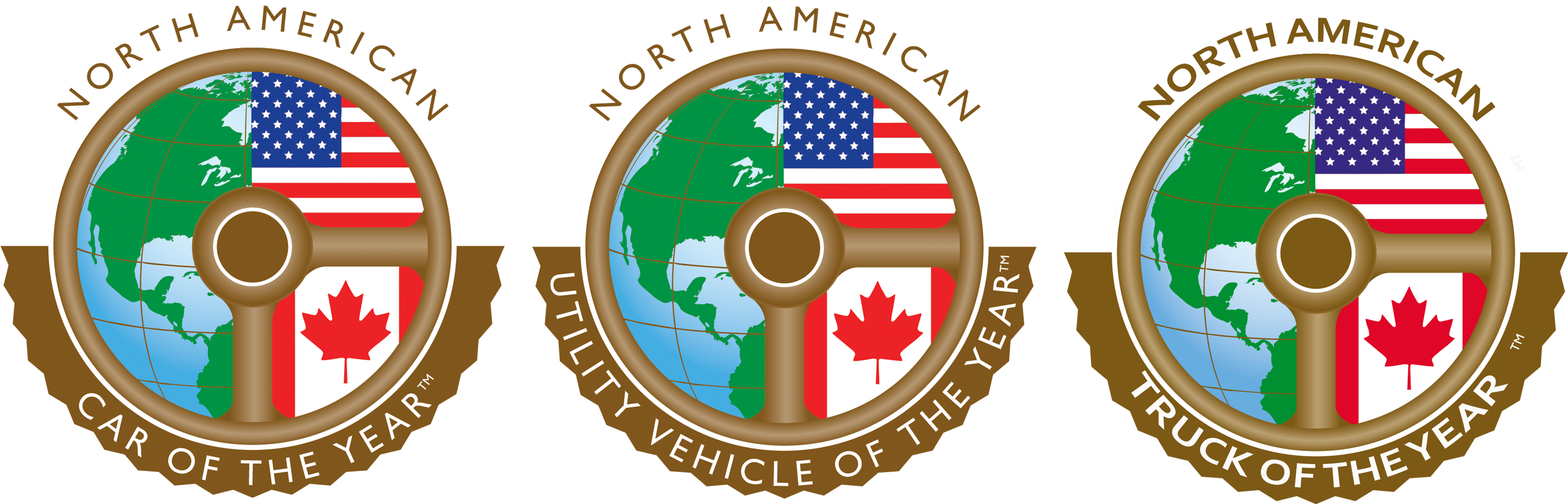 North American Car Truck And Utility Vehicle Of The - 2018 North American Car Of The Year (3024x1080), Png Download