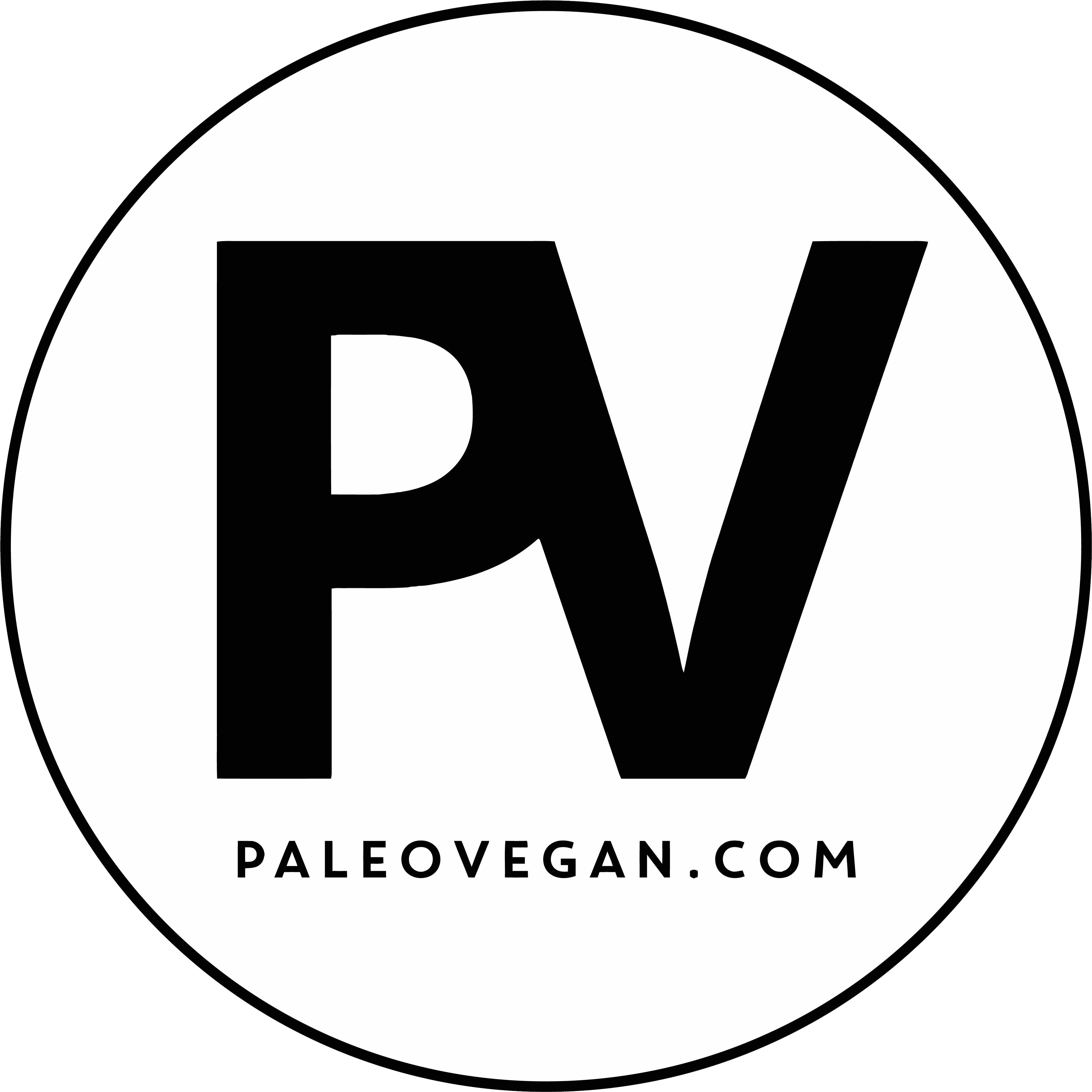 Bw Paleo Vegan Logo Vectorizedclear - Diet (4167x4167), Png Download