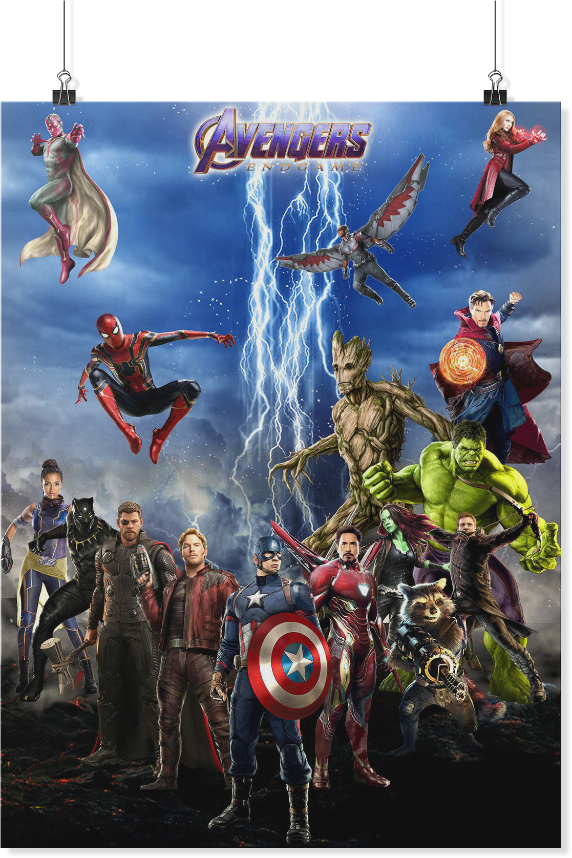 Endgame Marvel Thanos Hulk Ironman Thor Vision Captain - Avengers: Endgame (2000x2000), Png Download
