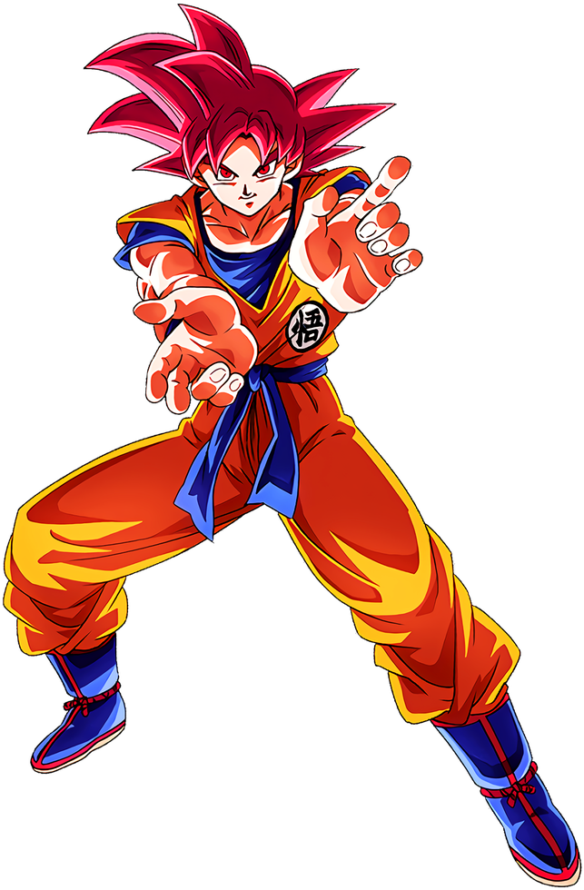 Freeing Aura Of God] Super Saiyan God Goku Character - Goku (900x1200), Png Download
