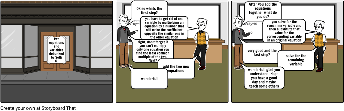 Title, Math, And Closing - Cartoon (1164x385), Png Download