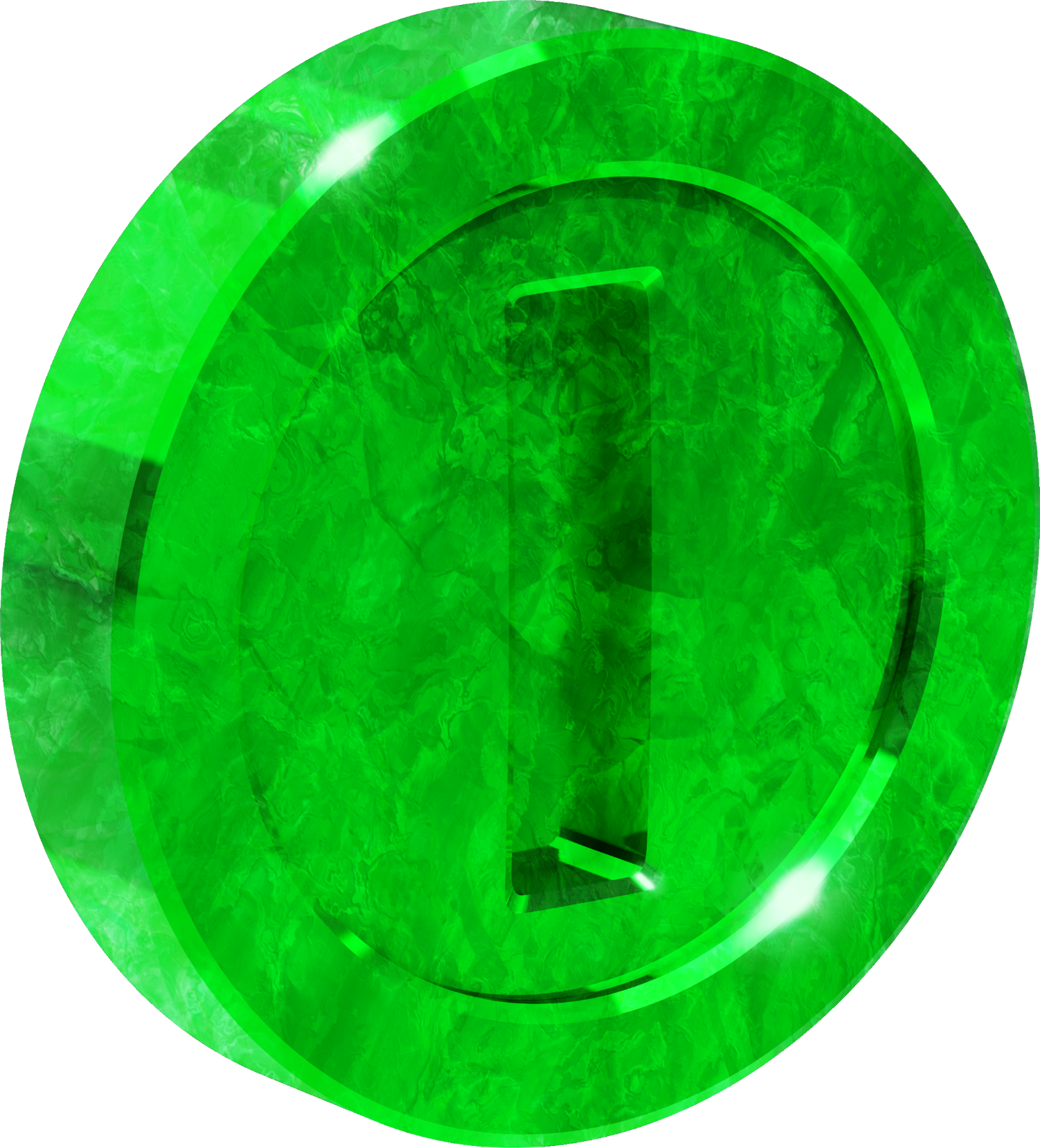 Jadecoin - Super Mario Green Coin (1502x1658), Png Download