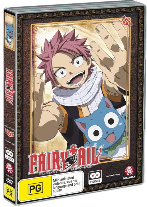 "fairy Tail Is A Brilliant Anime Series Full Of Action, - Fairy Tail Collection 5 ( Eps 49-60) Dvd (516x724), Png Download