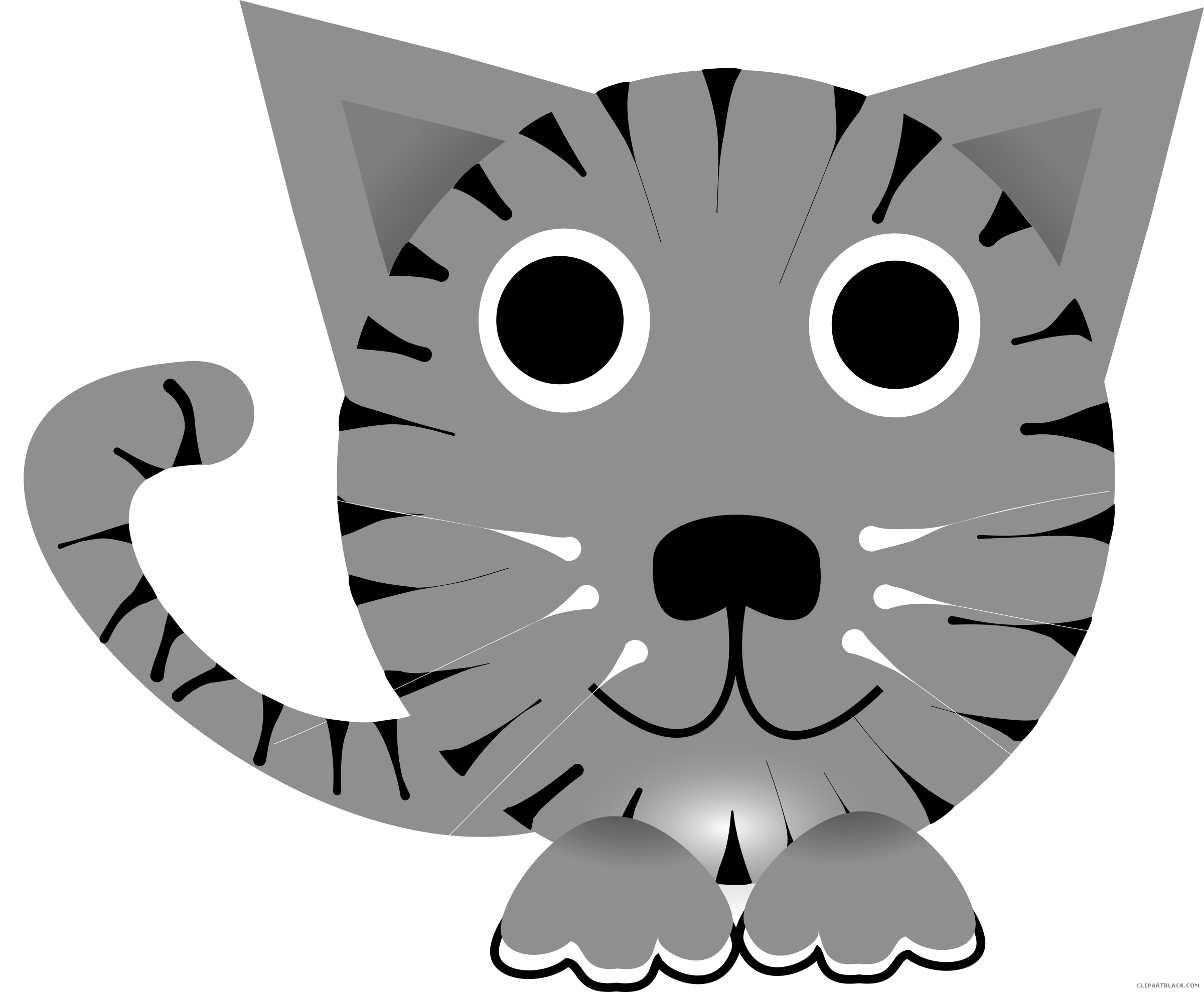 Chinese Tiger Animal Free Black White Images - Alipapa Baby's Tiger Baby Climbing Clothes Size 18 (2400x1978), Png Download