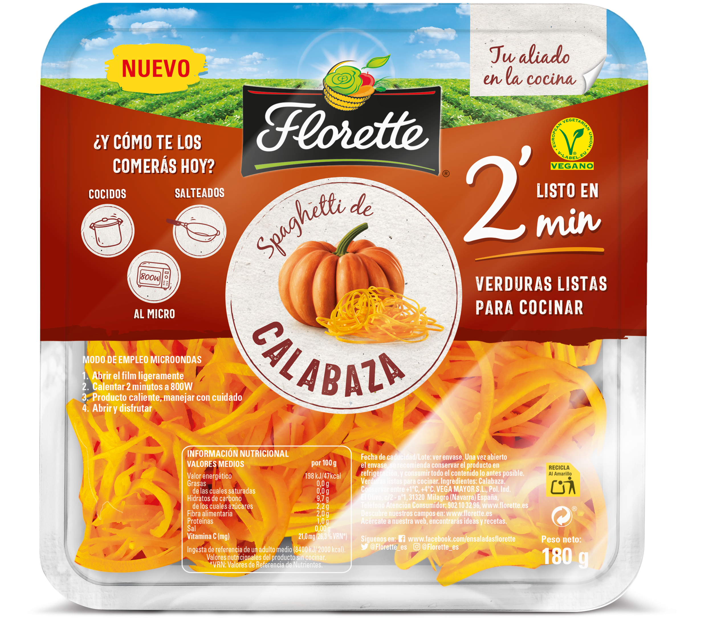 Spaghetti De Calabaza - Florette Ensalada Cesar Con Pollo Y Queso Tarrina 200 (2953x2567), Png Download