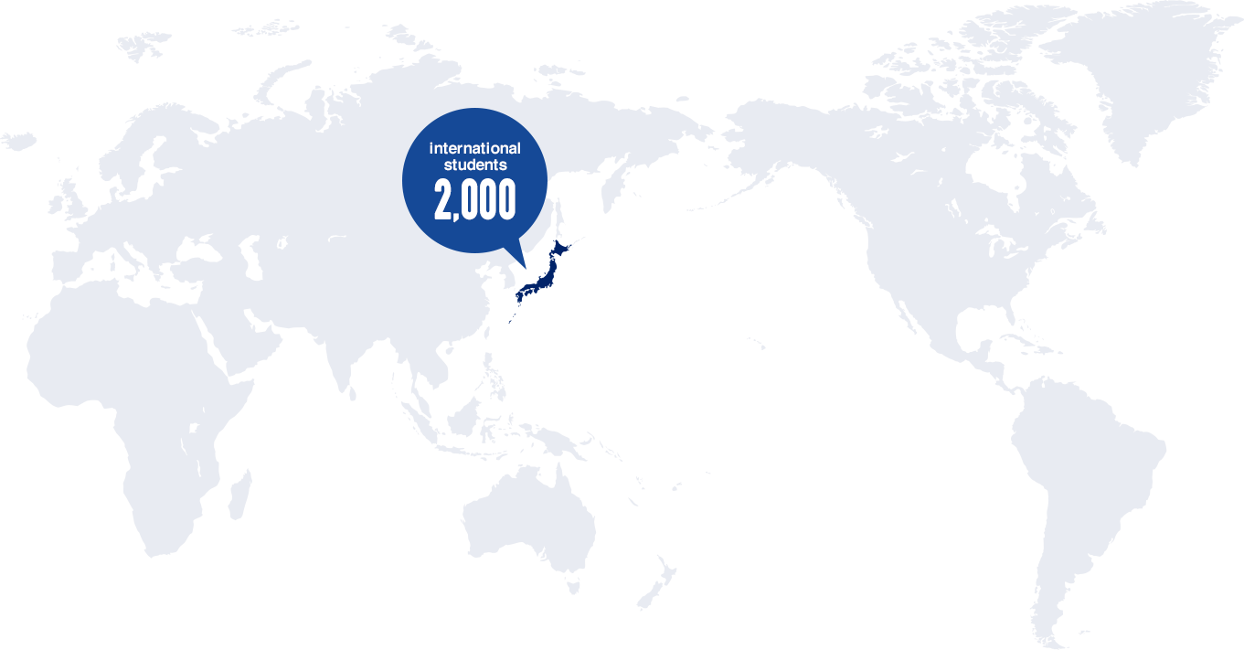 International Students 2,000 - Japan Map (1361x711), Png Download