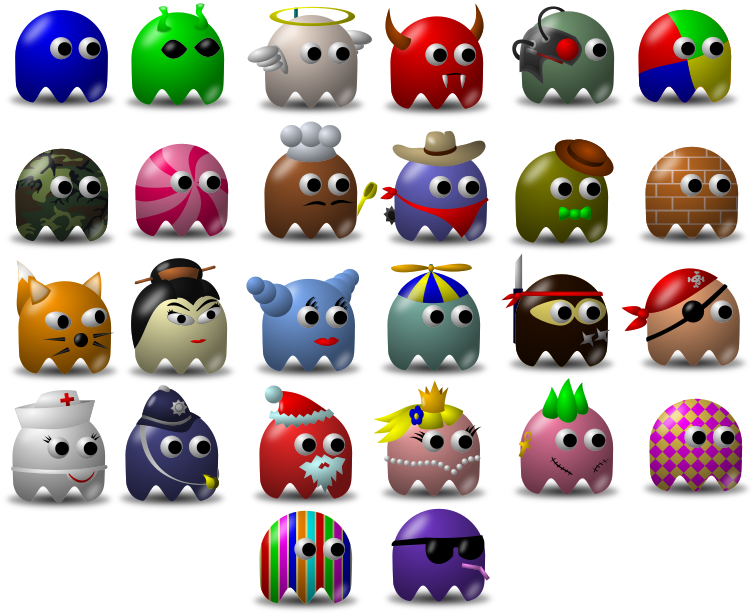 This Png File Is About Ghoul , Ghost , Pacman , Collection - Pacman Princess Novelty, Humour, Funny 25mm Button (800x640), Png Download