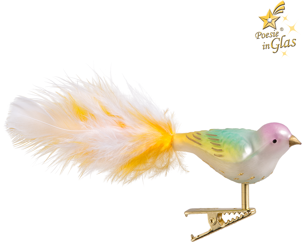 Glass Bird Gold-pastel - Green (1000x1000), Png Download