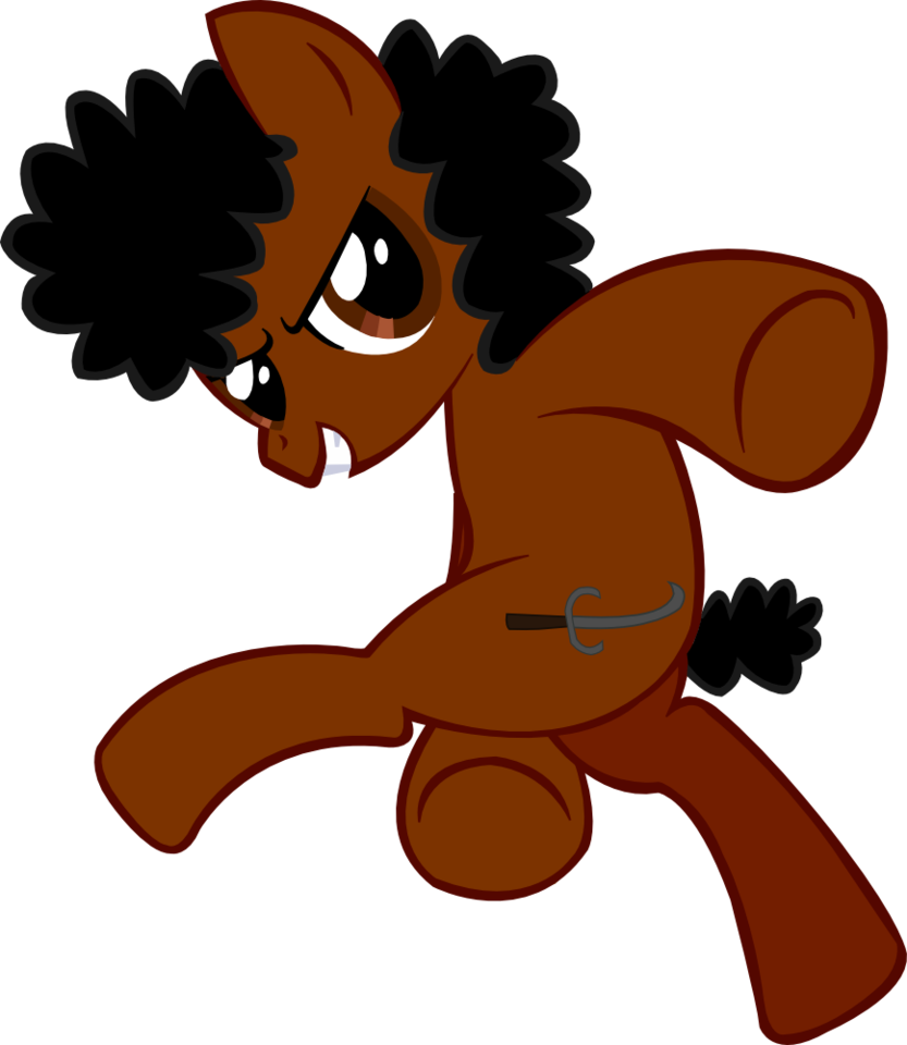 Afro Pony - Pony With An Afro (833x960), Png Download