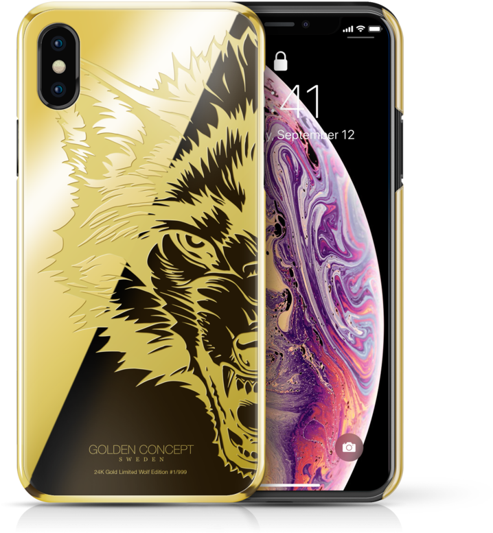 Golden Concept Iphone X (1024x1058), Png Download
