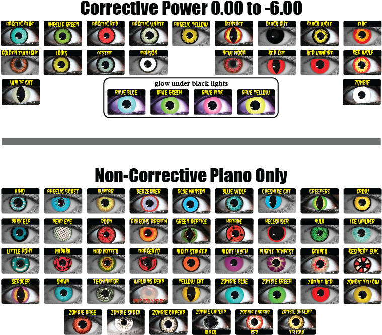 Home / Our Lenses / Cosmetic Lenses / Theatrical Contact - Gothika Contacts (807x682), Png Download