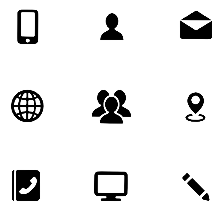 Icon, Mobile, Message, Profile, Browser, Pencil - Vector Graphics (754x720), Png Download