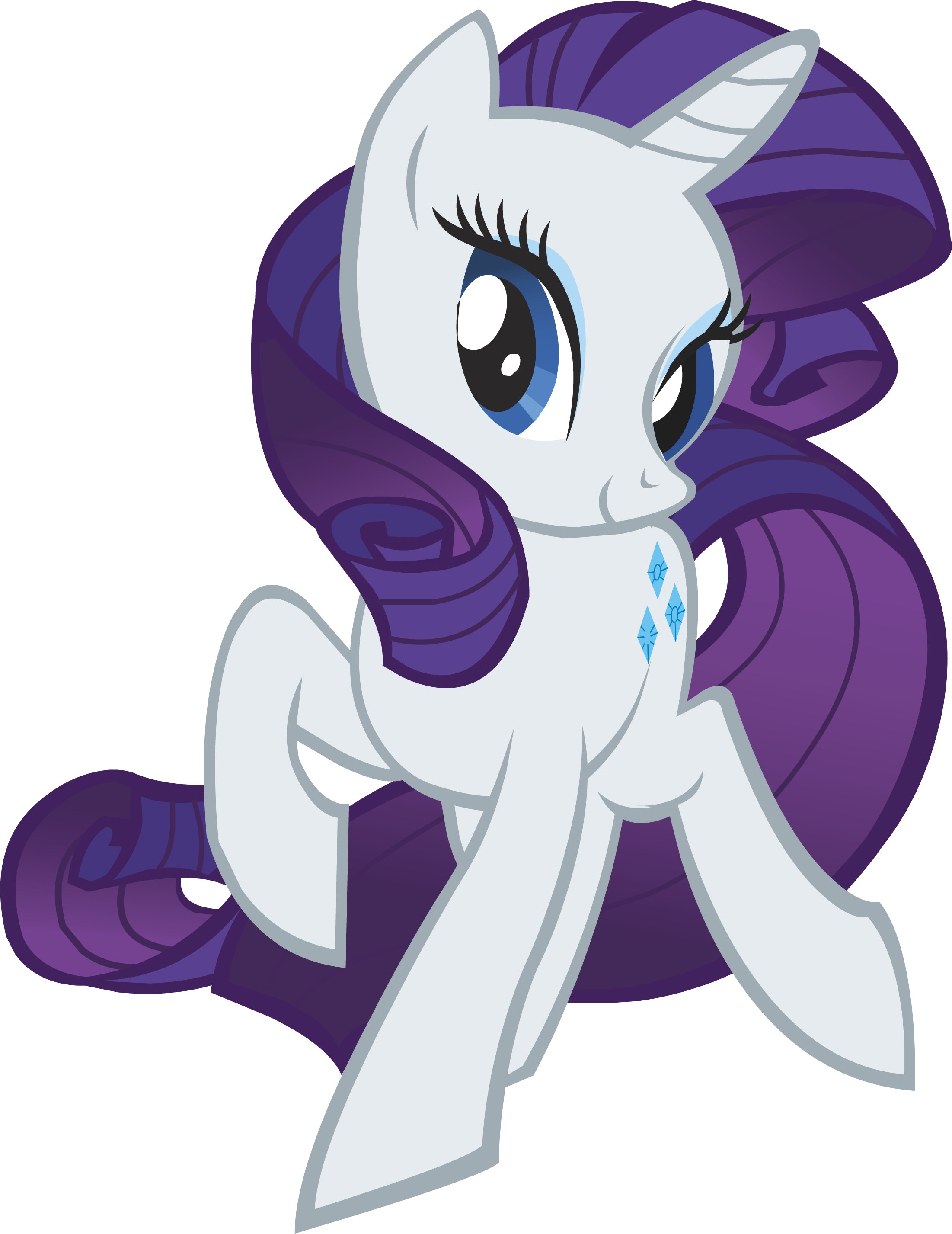 Rarity2 - Mlp Harry Potter Houses (2202x2853), Png Download