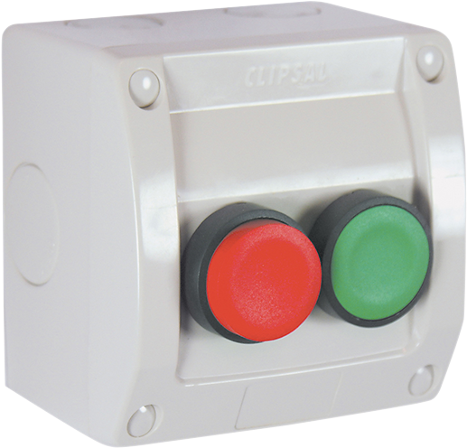 Ws226/2pb Push Button Switch, 2 Gang, Red/green Button, - Red Green Push Button Switch (800x600), Png Download
