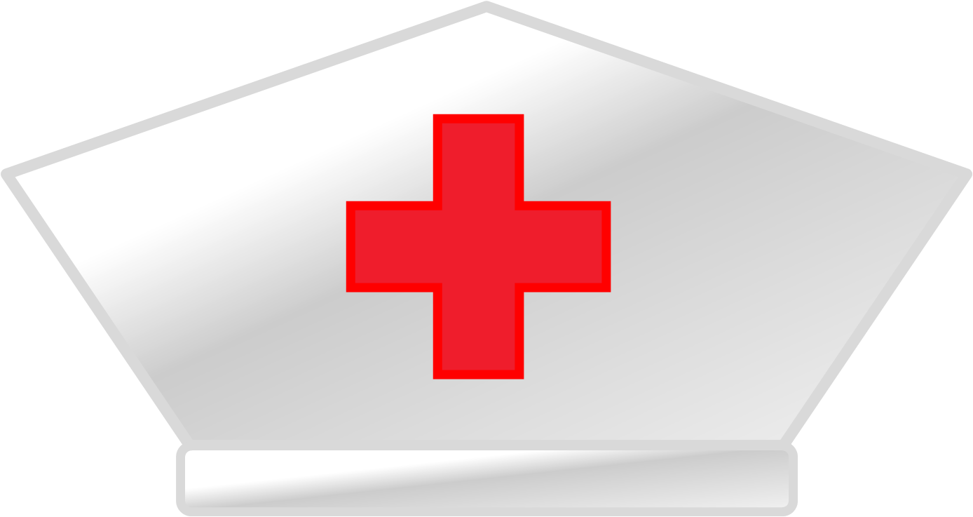 Nurse Hat New Asset - Cross (1388x737), Png Download