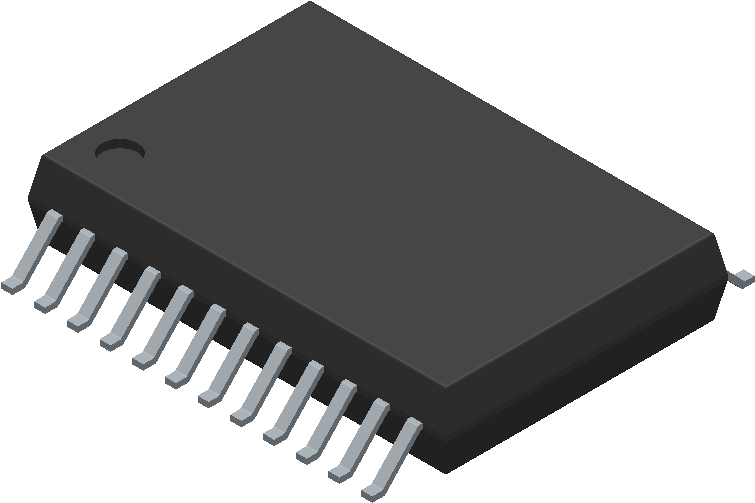 Tb6575fng,c,8,el - Toshiba - 3d Model - Small Outline - Small Outline Integrated Circuit (800x800), Png Download