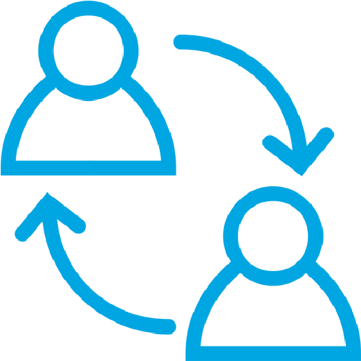 Communication-01 - Peer To Peer Icon (775x775), Png Download