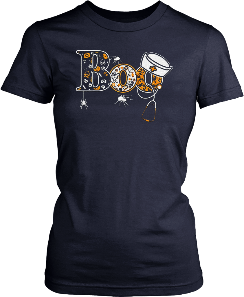 Boo Halloween Shirt With Spiders And Witch Nurse Hat - Greyhound Dog T Shirts, Tees & Hoodies - Greyhound (1024x1024), Png Download