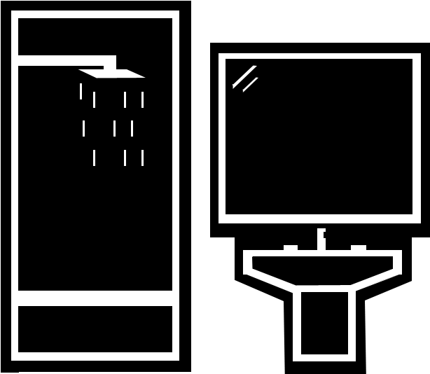 Bathroom Icon - Bath Room Icon (630x630), Png Download