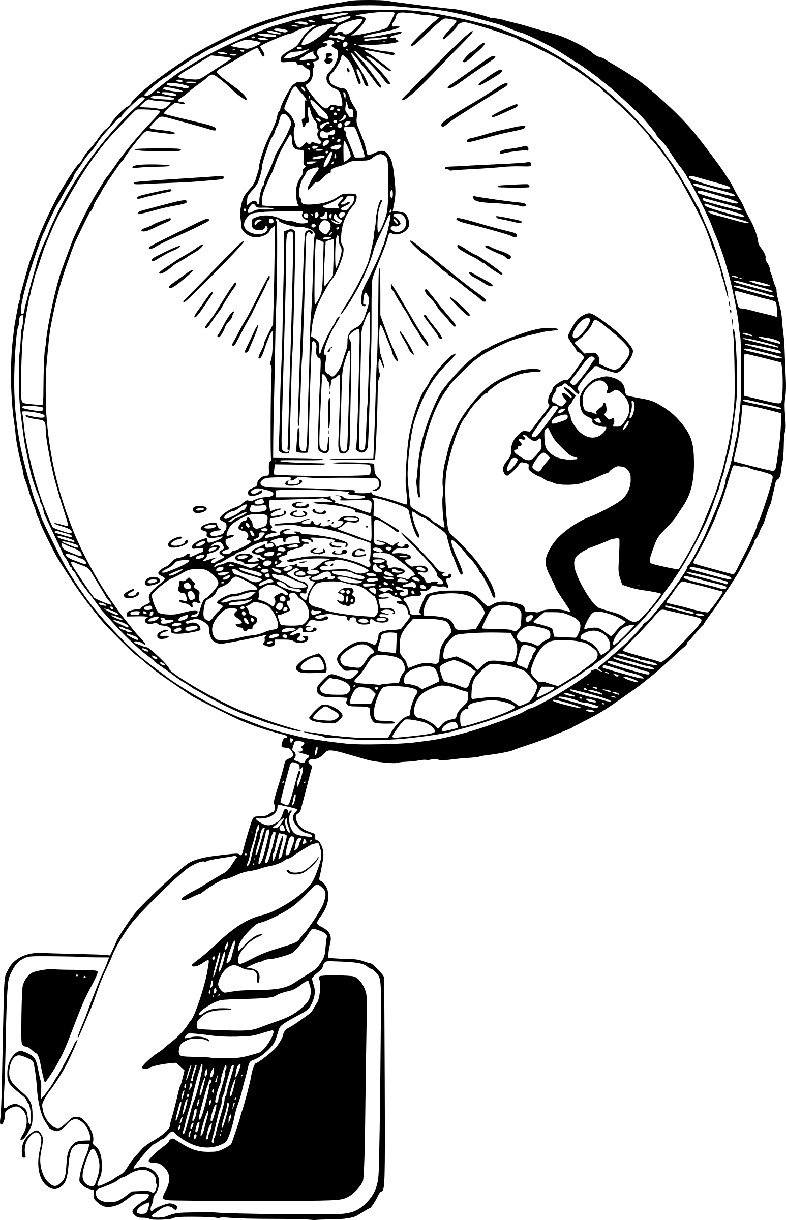 This Free Icons Png Design Of Magnifying Glass Couple (1546x2400), Png Download