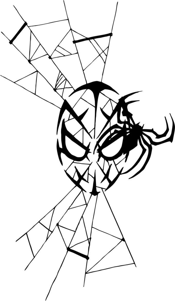 The Exact Moment My Cat Became Possessed Silent Hill, - Black And White Spiderman Tattoo (681x1172), Png Download