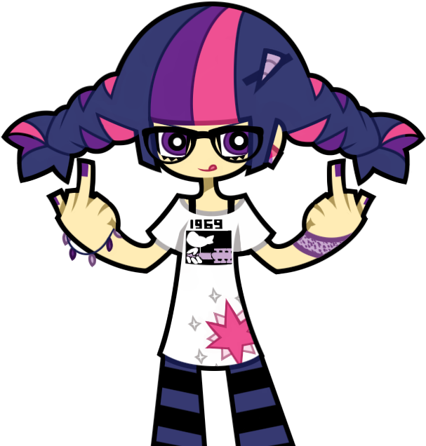 Twilight Sparkle Panty And Stocking (606x645), Png Download