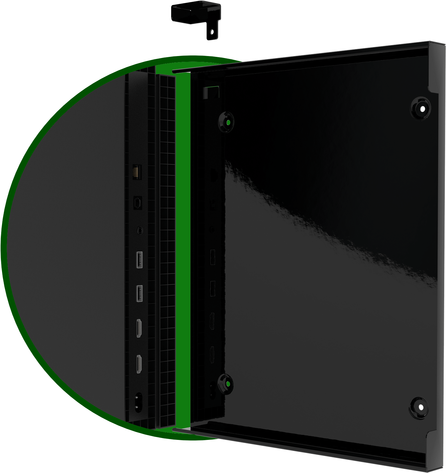 Xbox One X Wall Mount Cc - Portable Network Graphics (1800x1800), Png Download