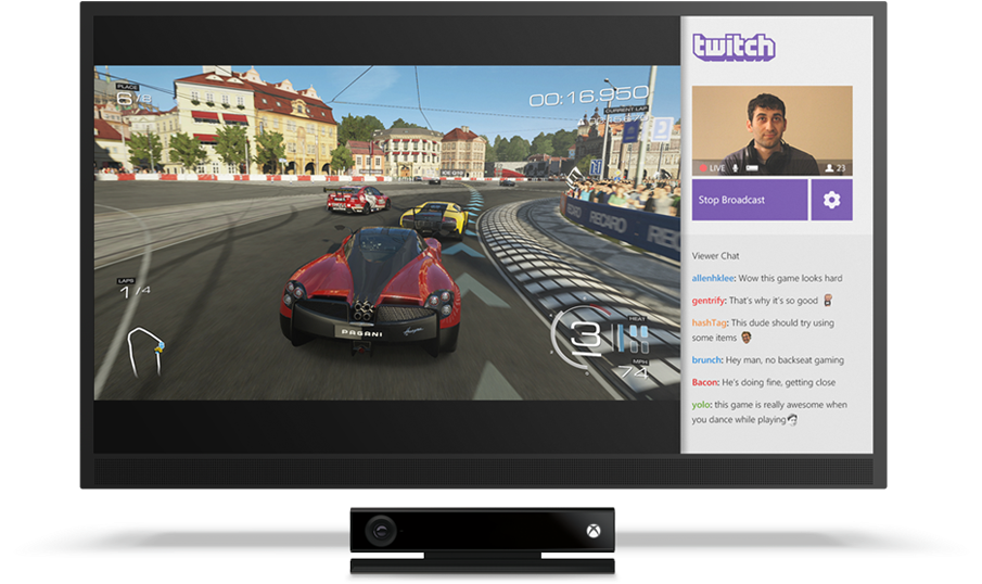 Microsoft Kinect Sensor With Dance Central Spotlight - Xbox Twitch Streaming (960x540), Png Download