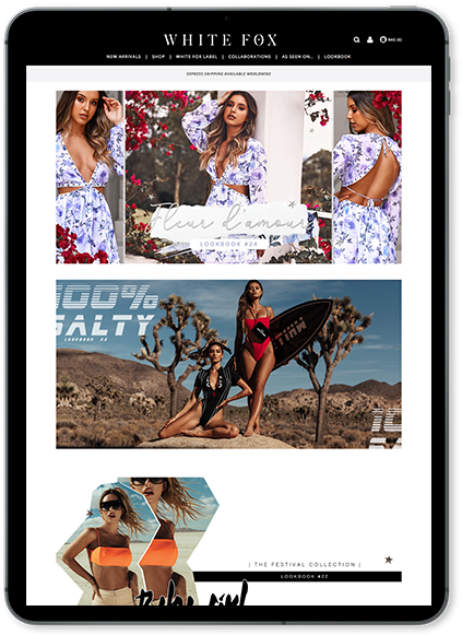 White Fox Boutique Ipad Mockup - Apple Ipad Family (593x656), Png Download