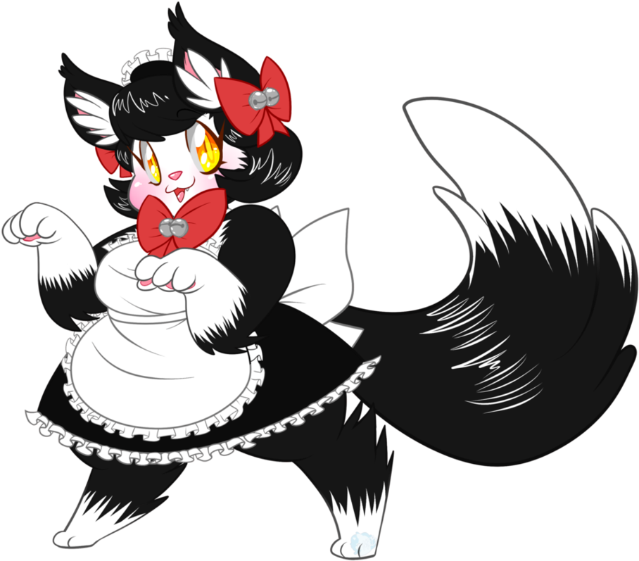 Maid Drawing Cat Png Freeuse Library - Cat (963x829), Png Download